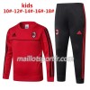 Enfant AC Milan Ensemble Sweat d'entrainement 2017/2018 Rouge